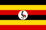 the Uganda flag