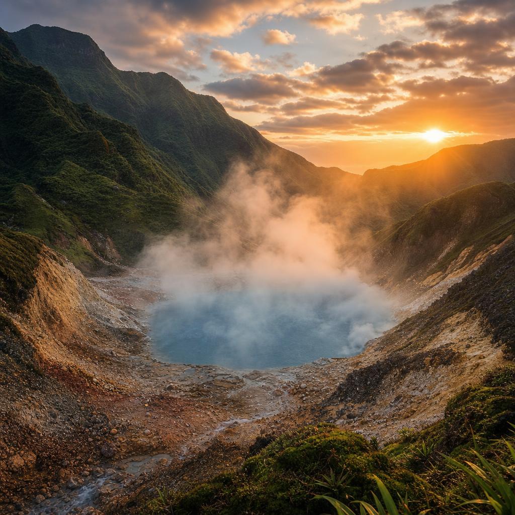 Nature's power is revealed at the Boiling Lake in wild mountainous Dominica.