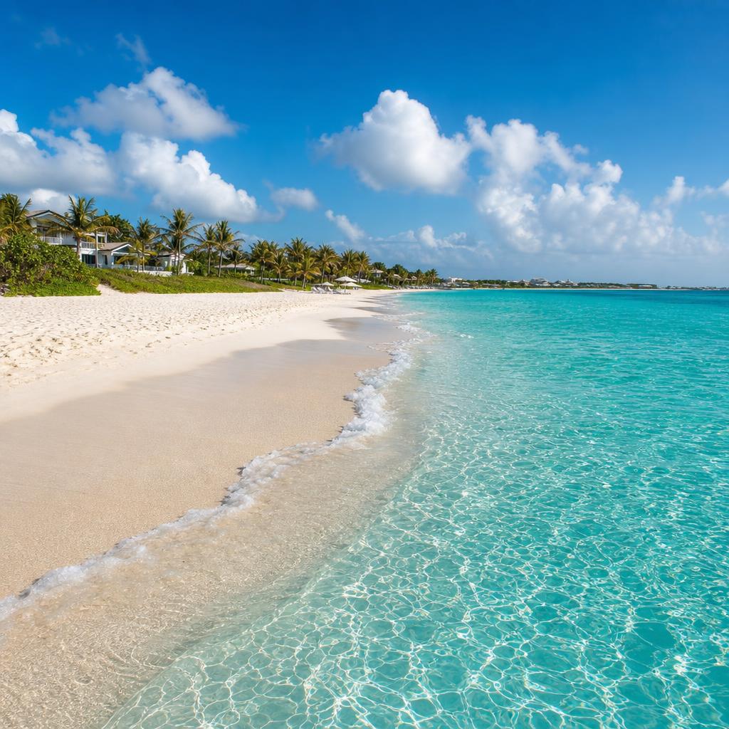 Grace Bay in the Turks and Caicos Islands offers world-class beaches and blue water.